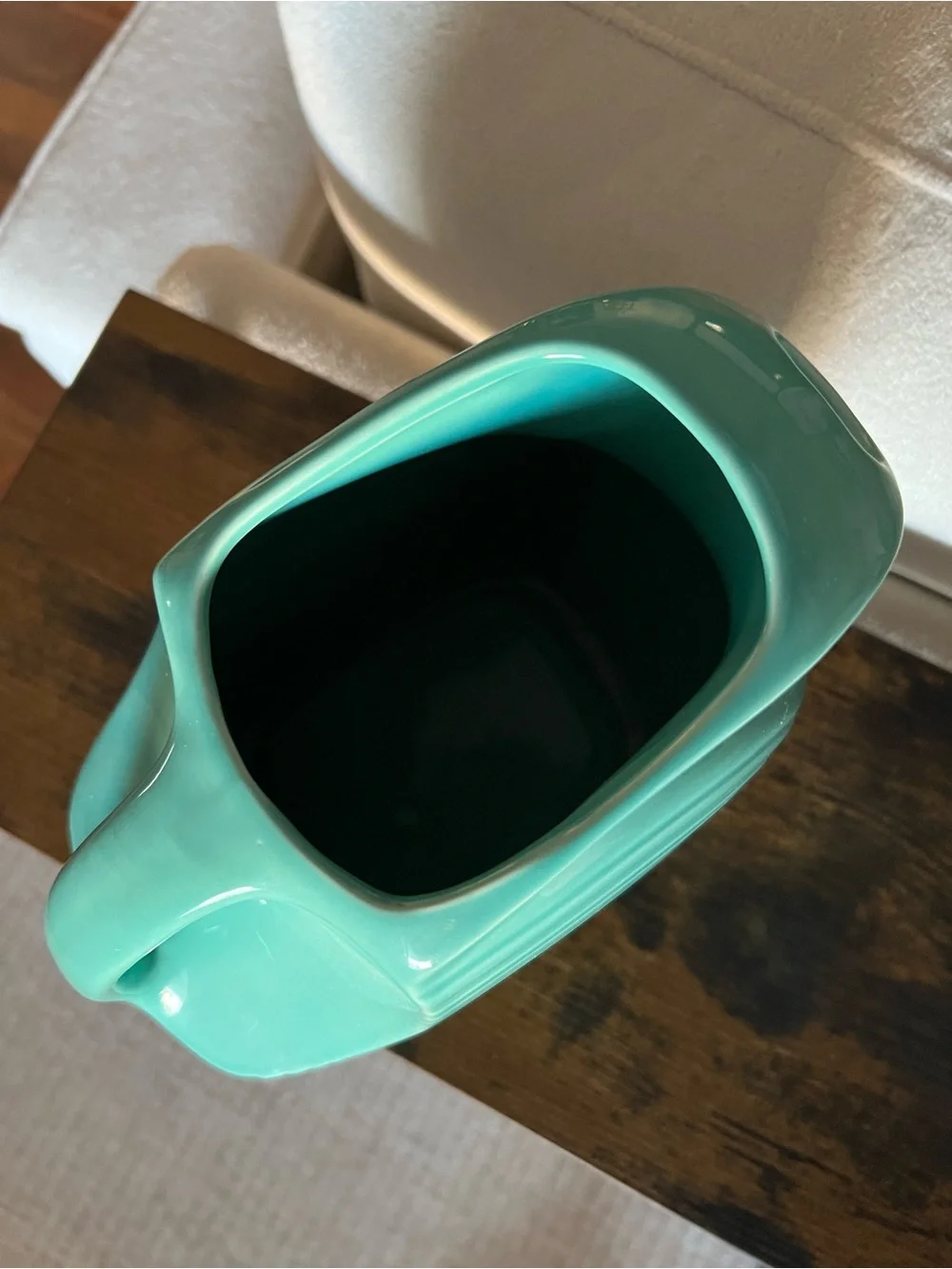 Fiesta Large Disk Pitcher Turquoise Blue Homer Laughlin